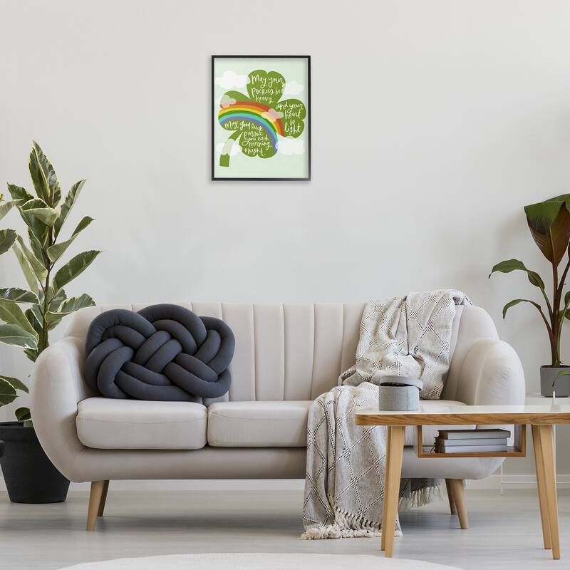 Stupell Uplifting Good Luck Rhyme Framed Giclee Art Design By Mandy Ford Art + Illustration