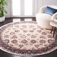 preview thumbnail 4 of 19, SAFAVIEH Heirloom Vlada Oriental Rug 6'7" Round - Ivory/Navy - Round