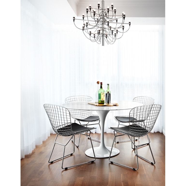 Wire chairs dining sales