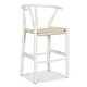 preview thumbnail 24 of 38, Poly & Bark Weave 23.5" Seat Height Counter Stool - Solid Wood with Woven Seat