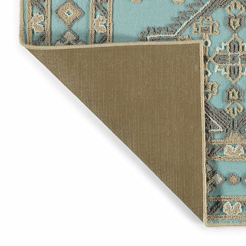 TDW09 Tamara Day Warwick Robin's Egg Hand Tufted Indoor Area Rug