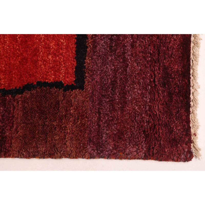 ECARPETGALLERY Hand-knotted Peshawar Ziegler Red Wool Rug - 4'11 x 6'11