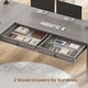 preview thumbnail 54 of 156, Farmhouse Executive L Shaped Desk Home Office Desk with Drawers and Storage Cabinet & Power Outlet