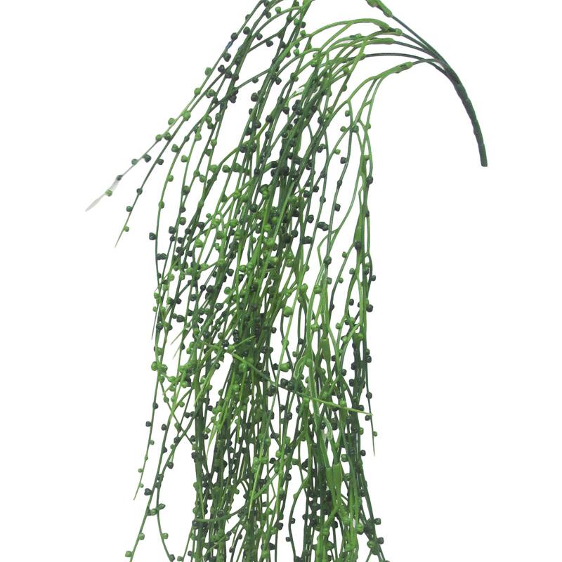 Set of 2 Artificial Berry Leaf Vine Hanging Plant Greenery Foilage Bush 37in - 37" L x 6" W x 6" DP