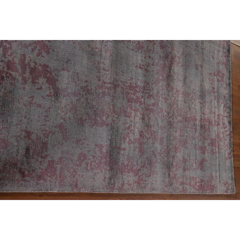 Modern Abstract Rug Handmade Bedroom Wool Carpet - 6'7"x 9'5"