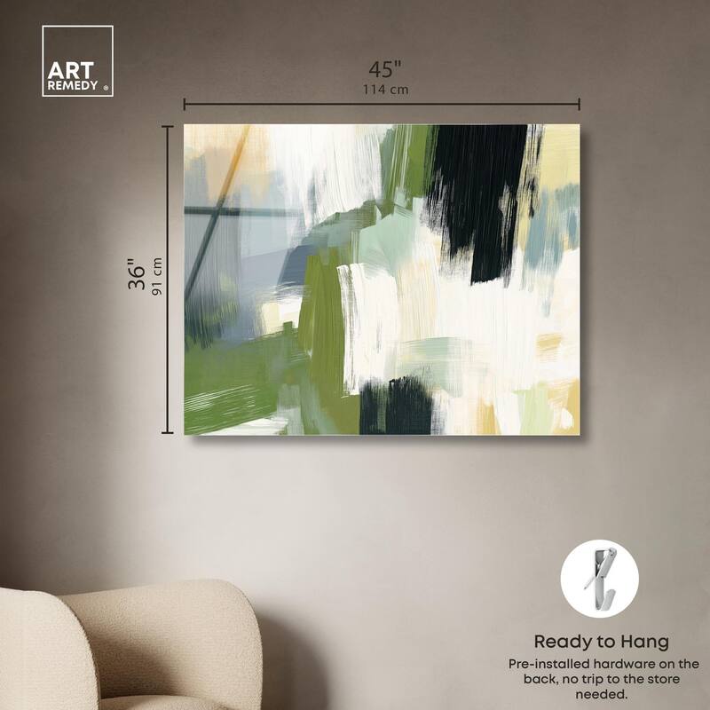 Moss Layers I Acrylic by Art Remedy, Ready to Hang