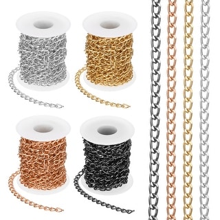 Aluminium Curb Chains Twisted Links, Curb Chain Spool Jewelry Making ...