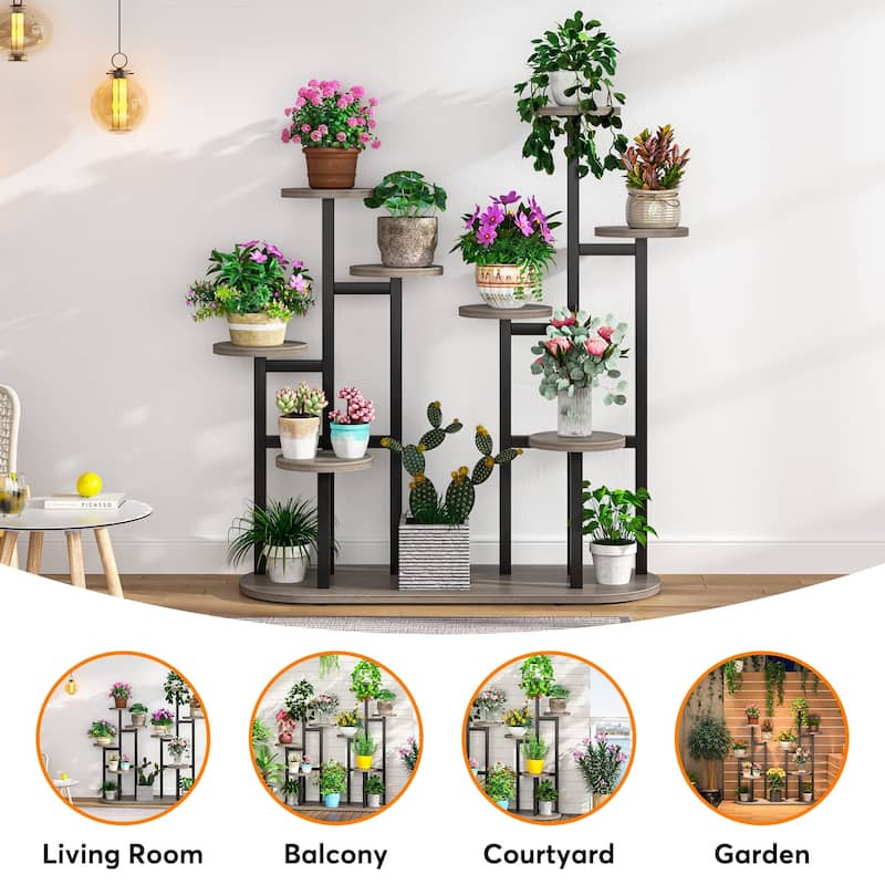 Multi-Tiered Plant Stand Plant Shelf Rack Indoor for Garden