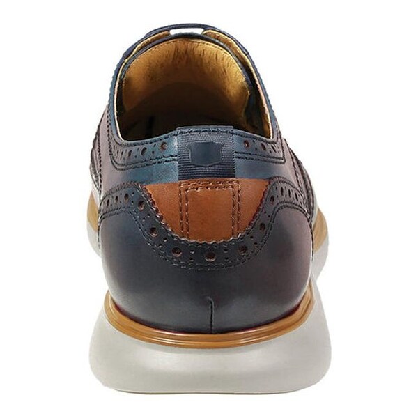 florsheim solar navy wingtip shoes