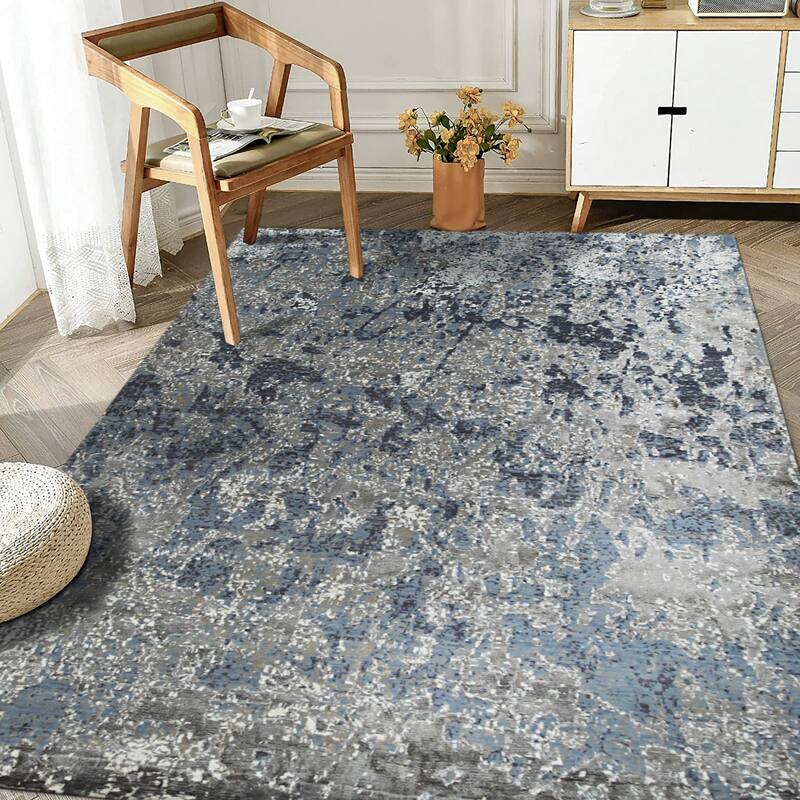 Yellow Swirl Hand-Tufted Wool Rug - Vibrant and Artistic Design