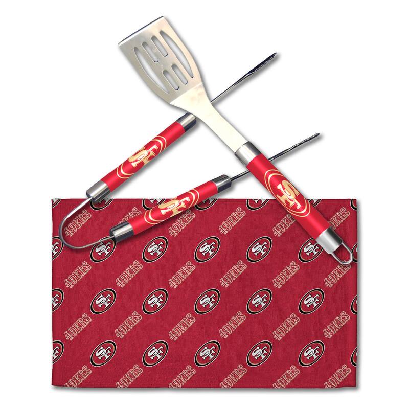 NFL San Francisco 49ers 3 Piece BBQ Utensil Set - N/A