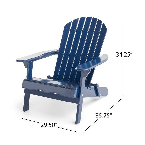 dimension image slide 3 of 5, Outdoor Acacia Wood Adirondack Chair, Simple Design Chair