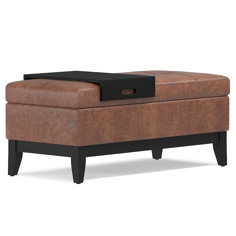 WYNDENHALL Jackson 42 inch Wide Rectangle Storage Ottoman