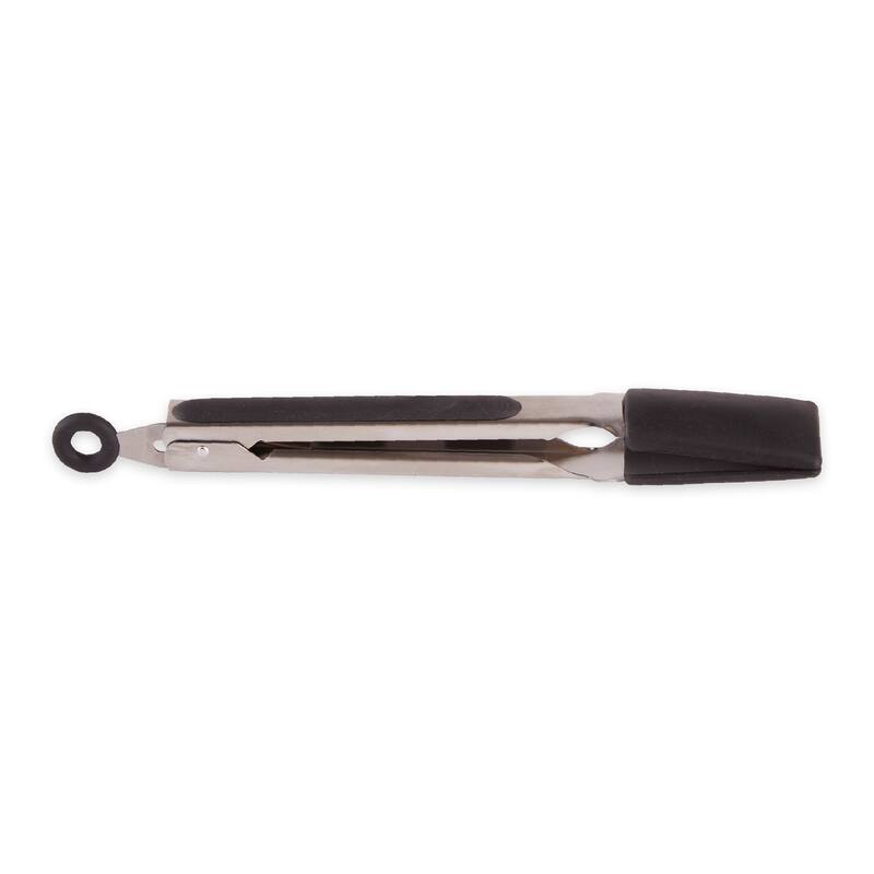10.75-Inch Non-Slip Locking Tongs - Black or Red