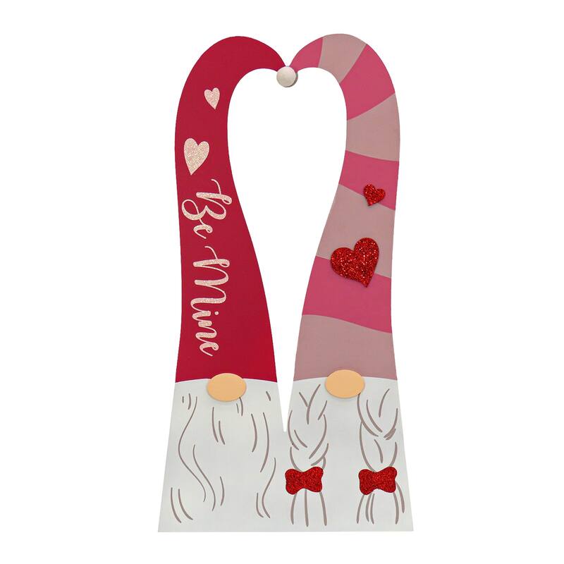 National Tree Company 36 in. Valentine's Gnome Couple Porch Décor - 36 in