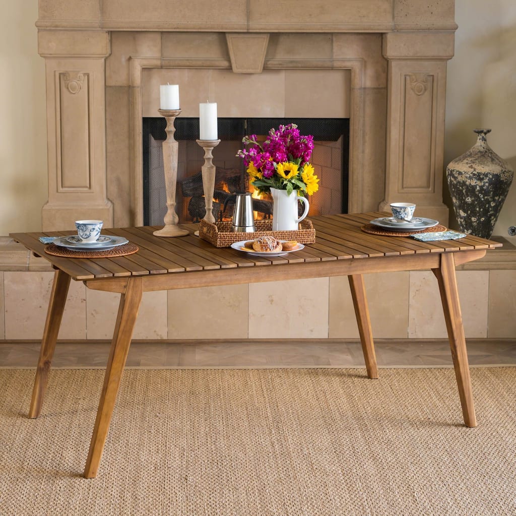 Serena Farmhouse Cottage 69-inch Rectangle Wood Dining Table by Christopher Knight Home