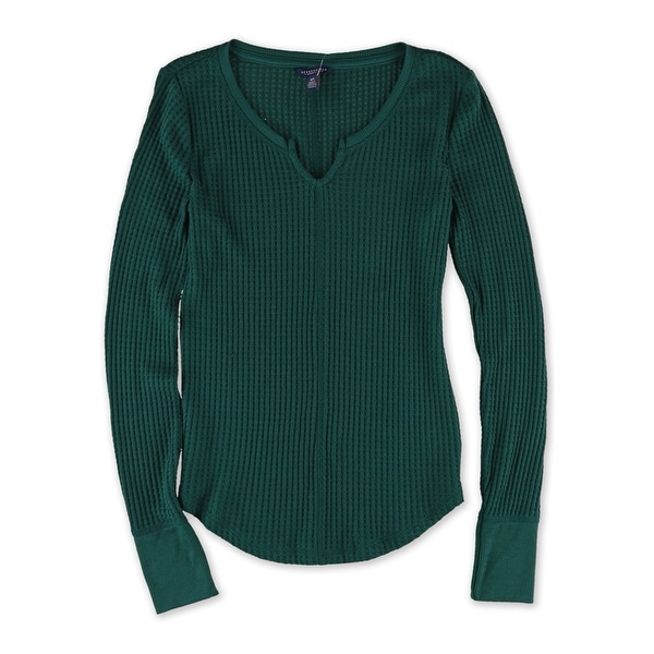 Aeropostale Womens Waffle-Knit Pullover Sweater. Opens flyout.