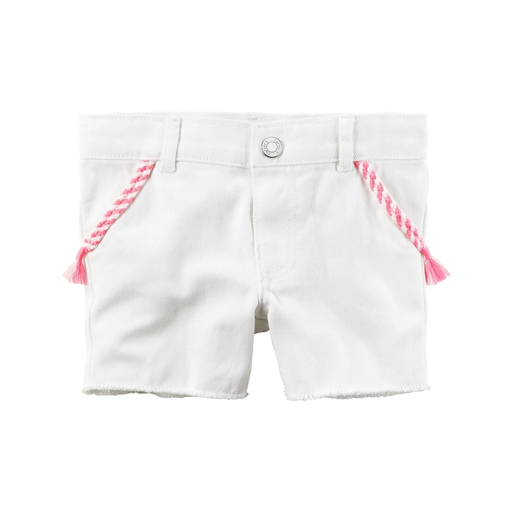 Carters Baby Girls Polka Dot Twill Shorts 12 Months Blue