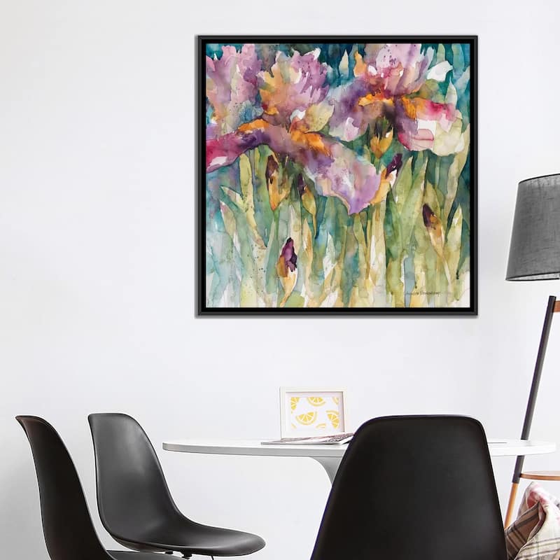 iCanvas "Siberian Iris" by Annelein Beukenkamp Framed Canvas Print