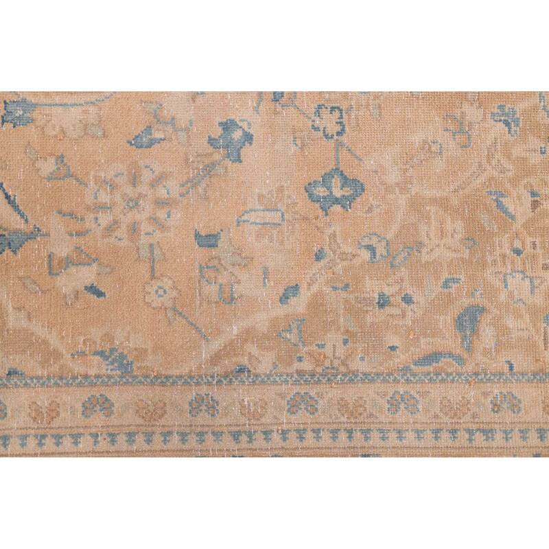 ECARPETGALLERY Hand-knotted Antalya Vintage Tan Wool Rug - 6'6 x 10'6