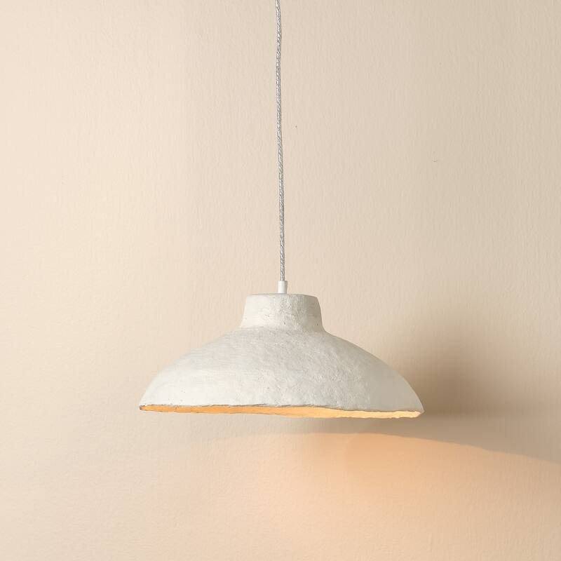 Alden Decor Camden Paper Mache 1-Light Pendant