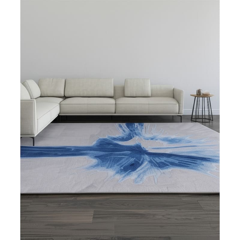 HomeRoots Abstract Modern Rectangle Area Rug - 168.00 in. x 120.00 in.  x 0.51 in.
