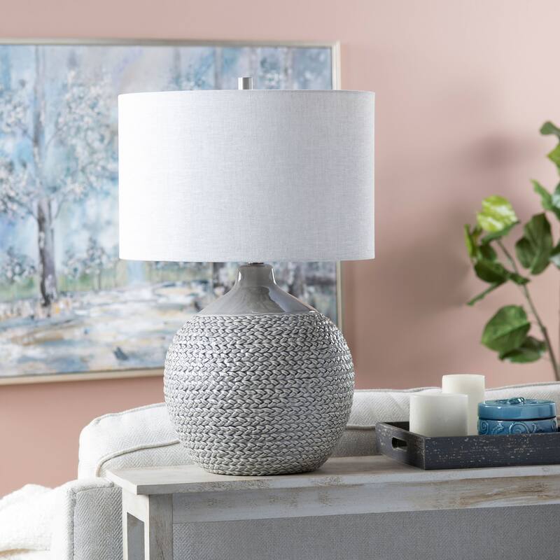 Cairo Scaled Ceramic 25.75" Table Lamp - 17"x17"x25.75"