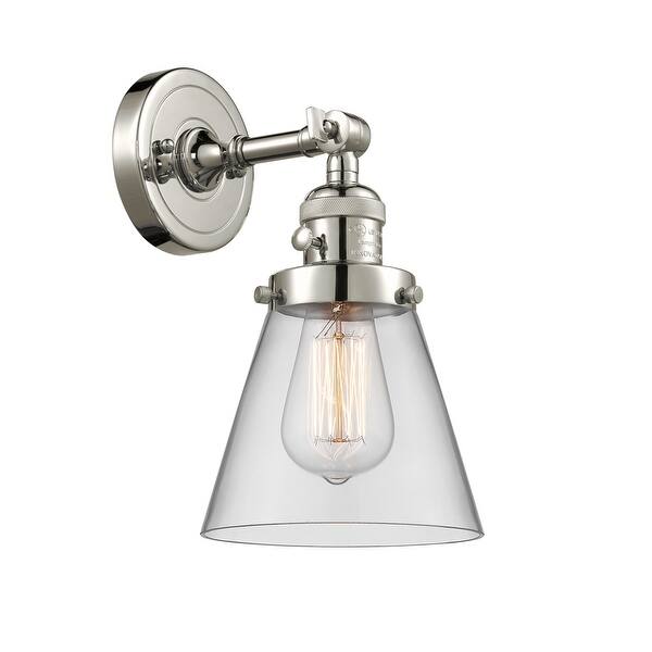 slide 1 of 33, Innovations Lighting Small Cone Single Light 10" Tall Bathroom Sconce