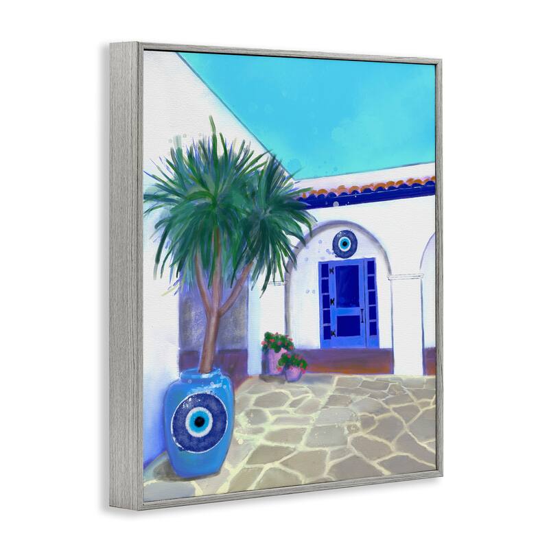 Stupell Tranquil Tropical Villa Framed Giclee Art Design By Matthew Piotrowicz