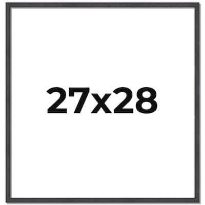 27x28 Frame Brown Solid Wood Picture Frame - Complete Modern Photo