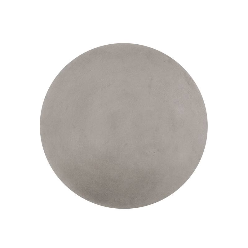 Round Outdoor Side Table for Patio,Concrete Side Table Tree Stump Side Table
