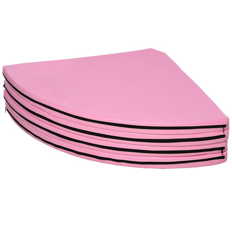 Soozier Pole Dance Mat Foldable Yoga Exercise Safety Dancing Cushion Crash Padding - Pink