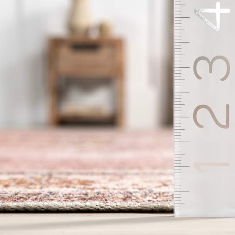 Rosewood Vintage Machine Washable Area Rug