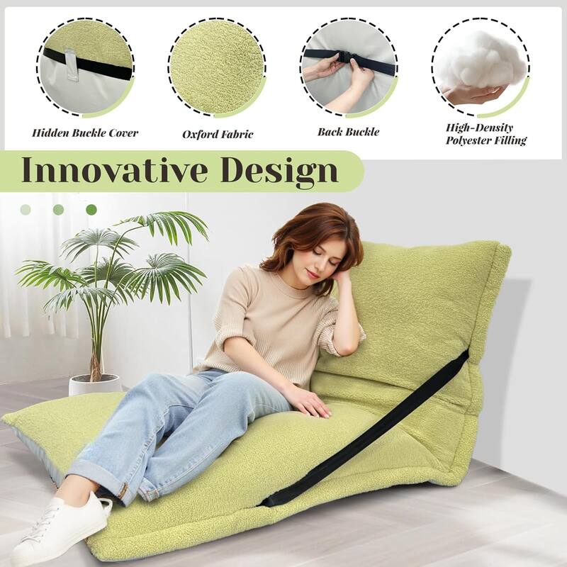 WOWMAX Waterproof Bean Bag Chair & Sofa, Adjustable Back Bean Bag Sofa, Outdoor Bean Bag for Living Room