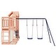 preview thumbnail 14 of 17, vidaXL Swing Set Outdoor Backyard Wooden Playground Equipment for Kids Age 3-8