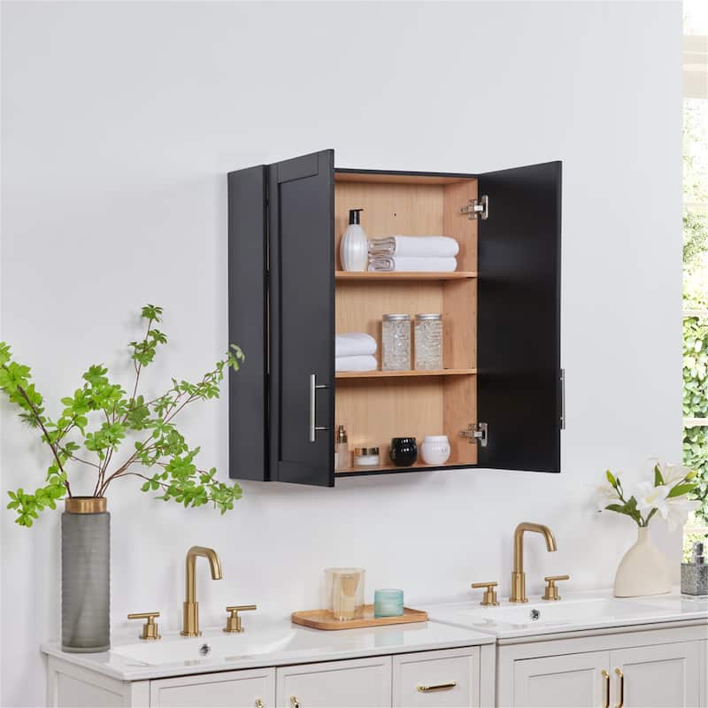 Elegant Wall-Mounted Cabinet with Adjustable Doors