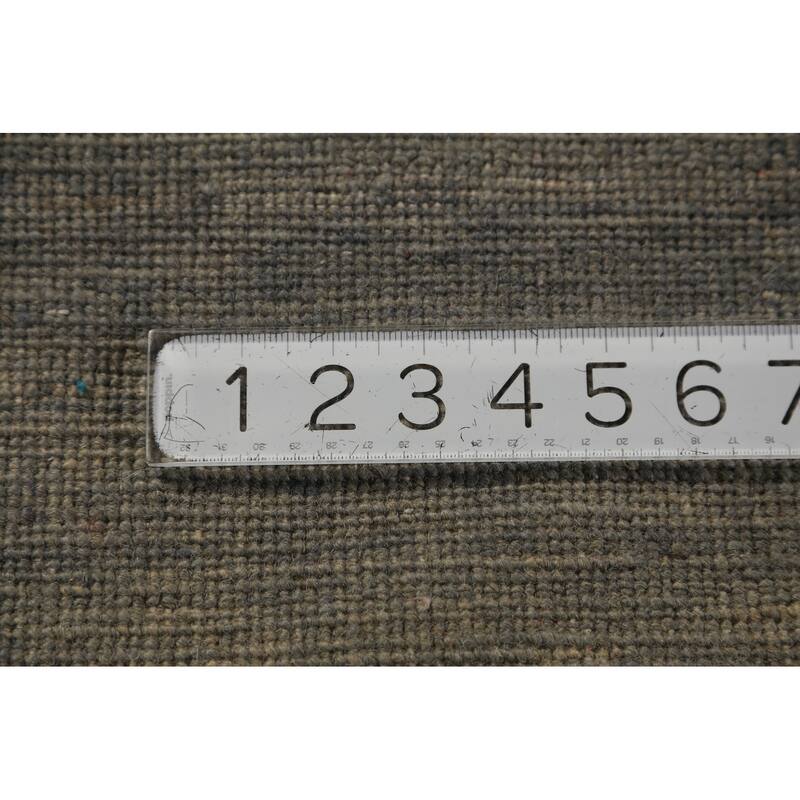 Grey Modern Gabbeh Oriental Area Rug Handmade Wool Carpet - 6'7" x 9'8"