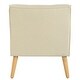 preview thumbnail 21 of 32, Modern Armchair,Tufted Accent Chair with Wood Legs,Comfortable Polyester Upholstery,Button-Tufted Back & Tapered Design