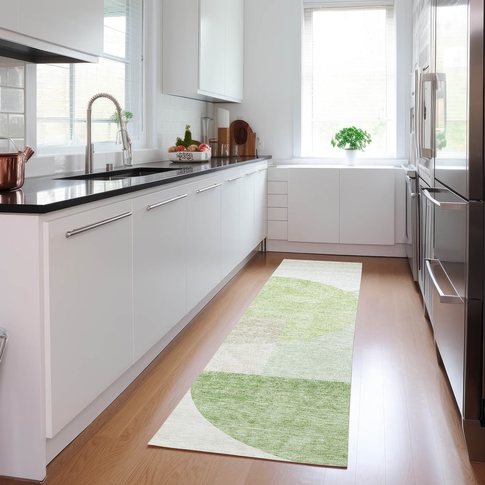 Machine Washable Indoor/ Outdoor Chantille Contemporary Modern Rug