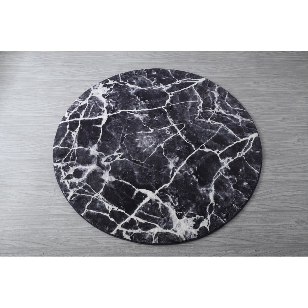 Retro Shag Collection Abstract Area Rug