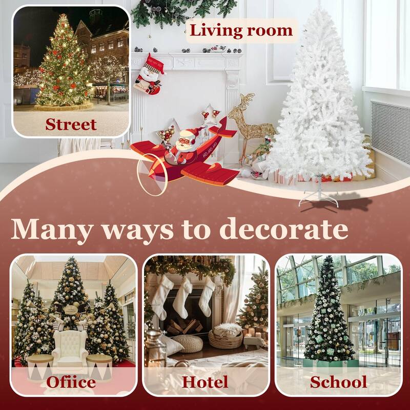 Artificial Christmas Trees With Foldable Metal Stand (6 / 7.5 / 9 ft.)