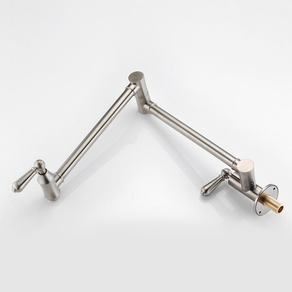 SUMERAIN Pot Filler Faucet Wall Mount,Brushed Nickel Finish and Dual Swing POT FILLER FAUCET - Sumerain Faucet Direct Sales