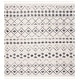 preview thumbnail 89 of 117, SAFAVIEH Berber Fringe Shag Leatha Trellis Rug 5' Square - Cream/Dark Grey - Square