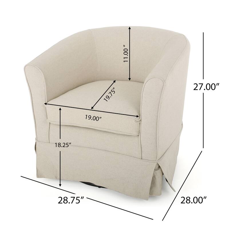 Cozy Rotating Armchair - Soft Upholstered Swivel Chair for Reading, VR, and Relaxation