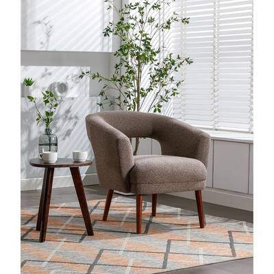 Porthos Home Rudi Fabric Accent Chair with Rubberwood Legs