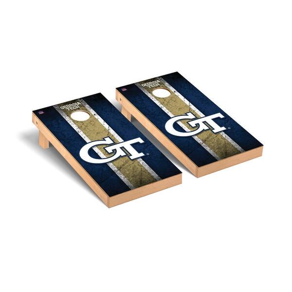 slide 2 of 5, Georgia Tech Yellow Jackets 2x4 Pro Cornhole Boards - V7 Include Carrying Case