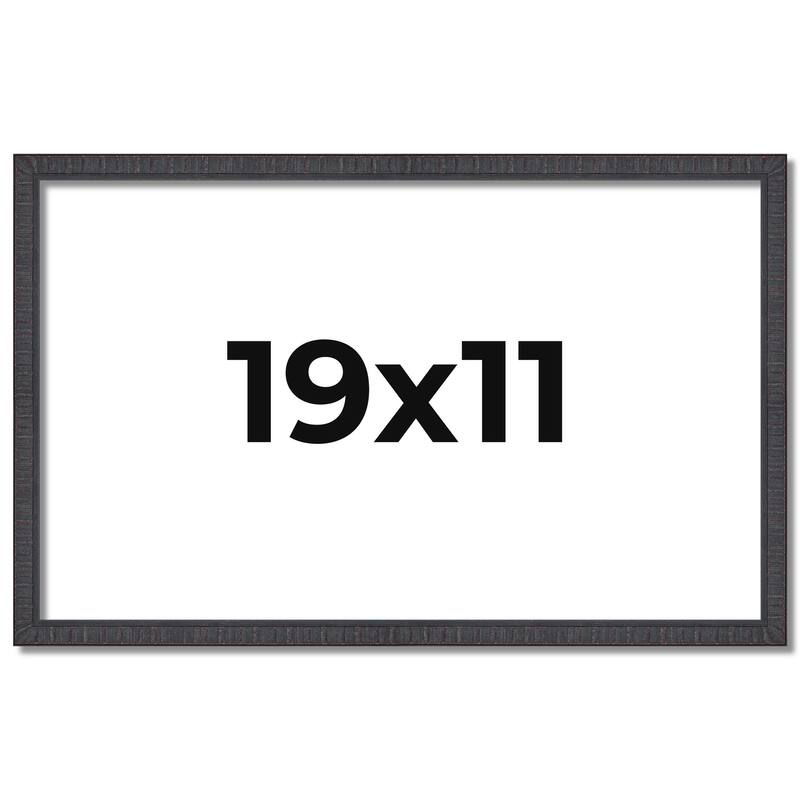 19x11 Frame Brown Picture Frame - Complete Modern Photo Frame Includes