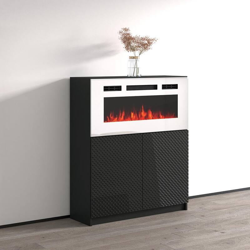 Carla 01 WHEF Electric Fireplace Sideboard Bed Bath & Beyond 36576079