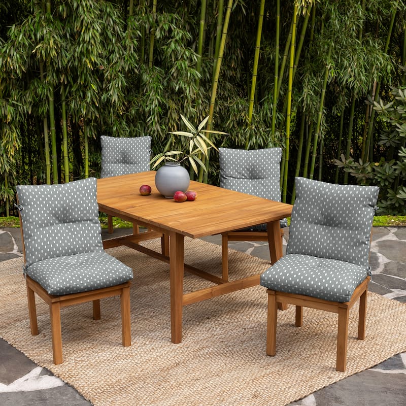 ARDEN earthFIBER Plush Modern Tufted Polyfill Dining Chair Cushion, Set of 2