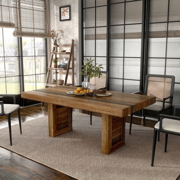 Modern reclaimed wood dining table sale